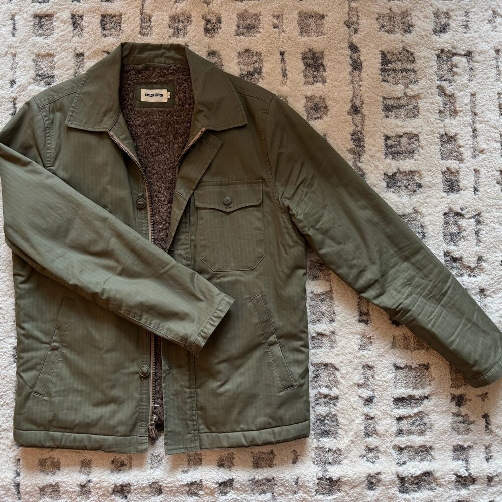 Taylor Stitch - The Lined Watts Jacket in Olive, S - 38